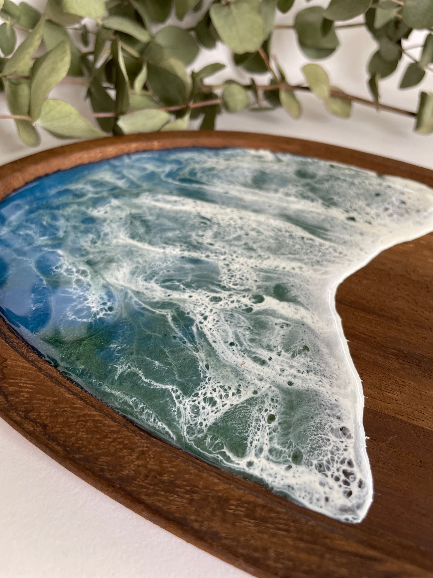 Bandeja ovalada resina