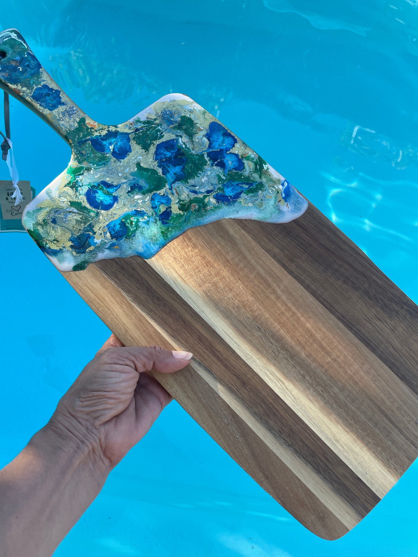 Tabla madera motivos abstractos