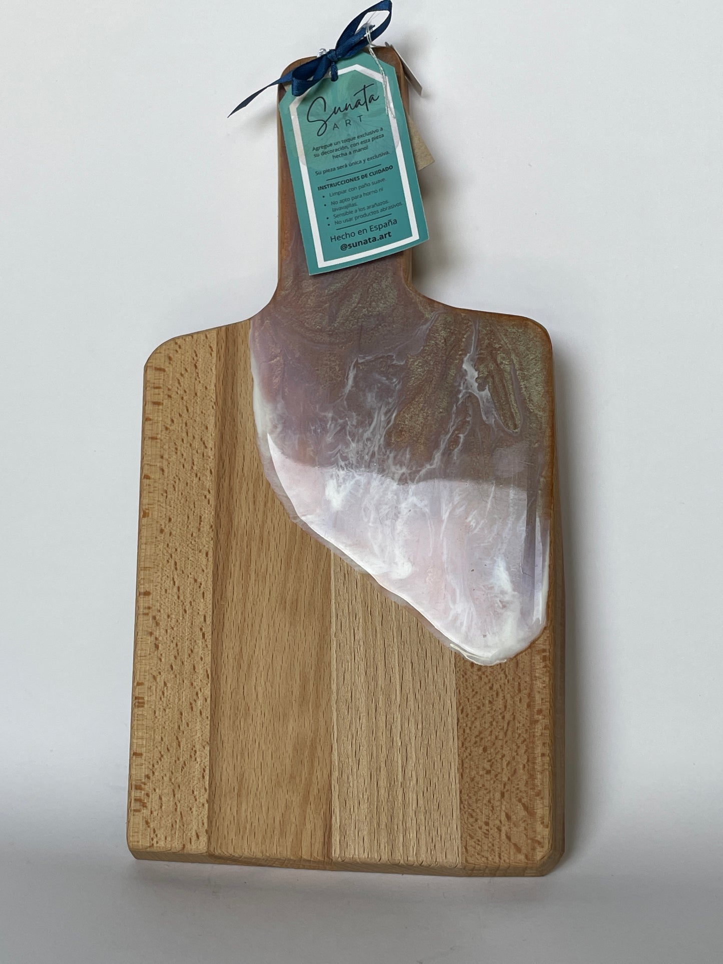 Tabla madera con efecto ola