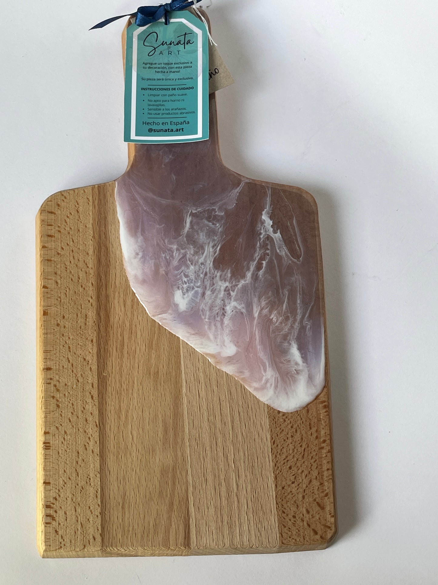 Tabla madera con efecto ola