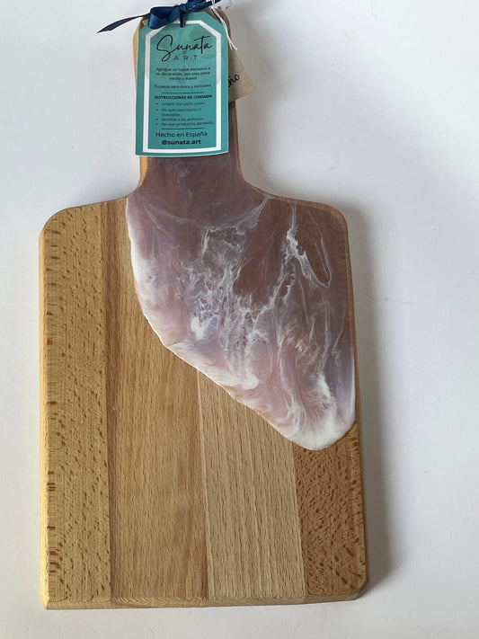 Tabla madera con efecto ola