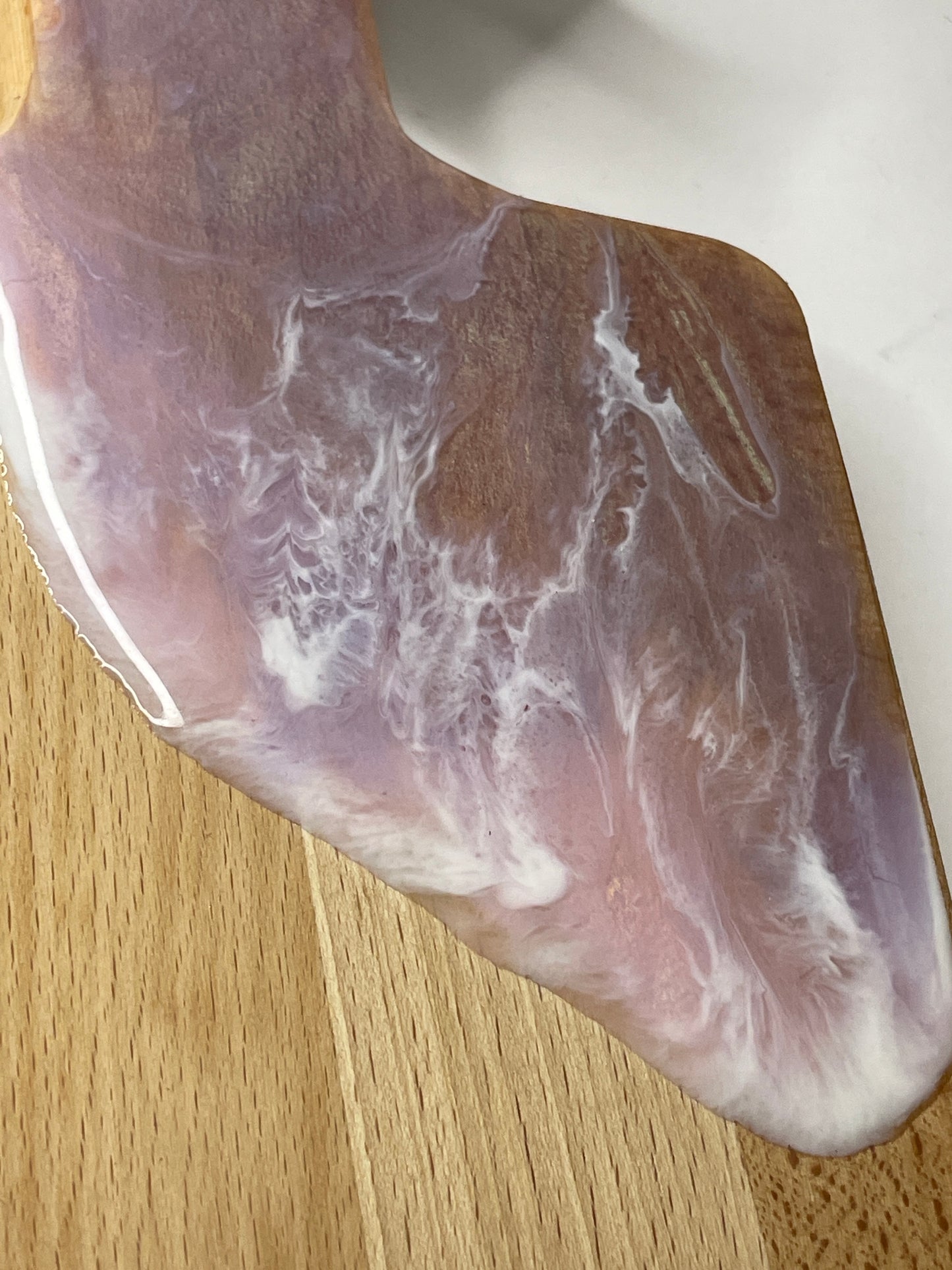 Tabla madera con efecto ola