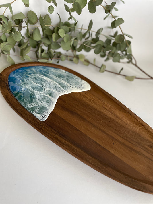 Bandeja ovalada resina